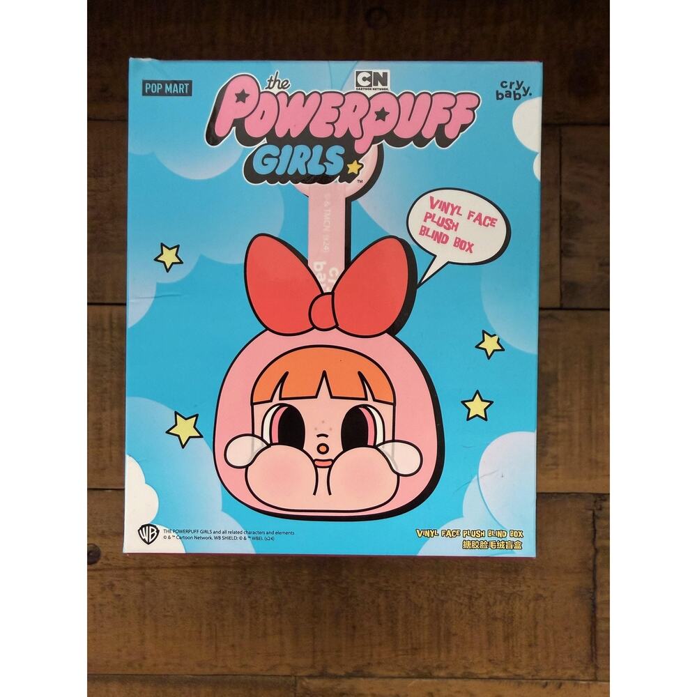 POP MART Crybaby Powerpuff Girls Vinyl Face Plush Blind Box Keychain Toy Figure